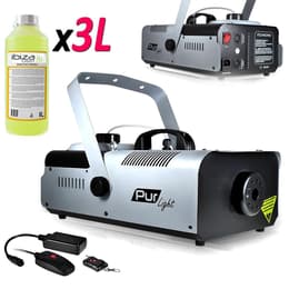 Pur Light Machine à fumée Pro Sono 1200W + Etrier de fix + 2 télécommandes NEWARK1200 + 3L Liquide Αξεσουάρ ήχου