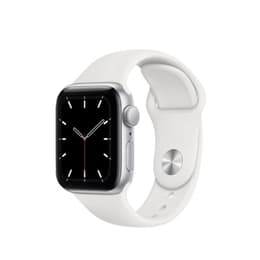 Apple Watch Series 5 (2019) GPS 44 mm - Αλουμίνιο Ασημί - Sport loop Άσπρο