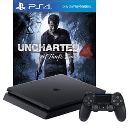 PlayStation 4 Slim 500GB - Μαύρο + Uncharted 4