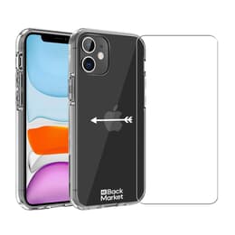 Back Market Προστατευτικό iPhone 11 και προστατευτική οθόνη - 60% Ανακυκλωμένο πλαστικό - Διαφανές