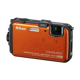 Συμπαγής Coolpix AW110 - Πορτοκαλί/Μαύρο + Nikon Nikkor Wide Optical Zoom f/3.9-4.8