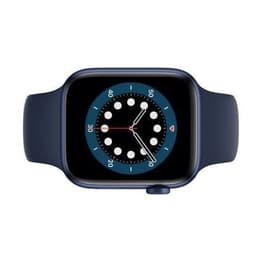Apple Watch (Series 7) 2021 GPS 41mm - Αλουμίνιο Μαύρο - Sport band Μπλε