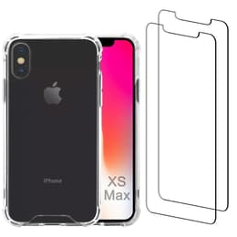 Προστατευτικό iPhone XS Max 2 οθόνης - Ανακυκλωμένο πλαστικό - Διαφανές