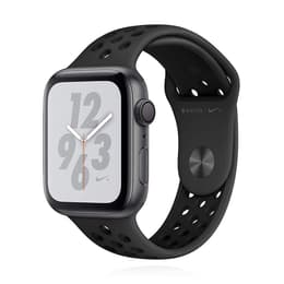 Apple Watch (Series 4) 2018 GPS 44mm - Αλουμίνιο Space Gray - Αθλητισμος Εμφανισεις Nike Μαύρο