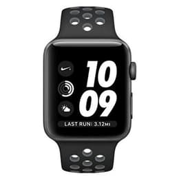 Apple Watch (Series 4) 2018 GPS 44mm - Αλουμίνιο Space Gray - Αθλητισμος Εμφανισεις Nike Μαύρο