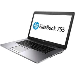 HP EliteBook 755 G4 15" Pro A10-8730B - SSD 256 GB - 8GB QWERTY - Αγγλικά