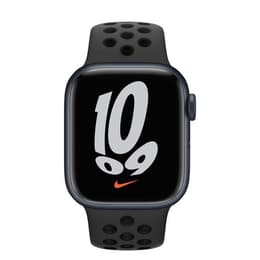 Apple Watch Series 7 (2021) GPS + Cellular 41 mm - Αλουμίνιο Midnight - Nike Sport band Μαύρο