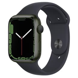 Apple Watch (Series 7) 2021 GPS 45mm - Αλουμίνιο Πράσινο - Sport band Μαύρο