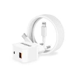 Καλώδιο και wallplug (USB-C + Lightning) 25W - Evetane