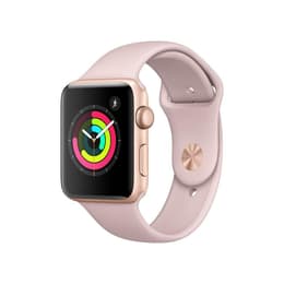 Apple Watch (Series 3) 2017 GPS 42mm - Αλουμίνιο Χρυσό - Αθλητισμός Ροζ άμμος