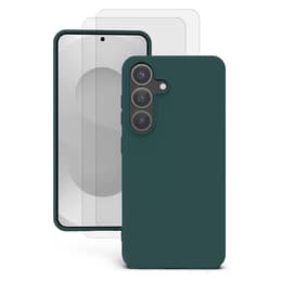Προστατευτικό Galaxy S25 Plus 2 οθόνης - Σιλικόνη - Πράσινο