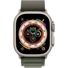 Apple Watch Ultra (2022) GPS + Cellular 49 mm - Τιτάνιο Φυσικό τιτάνιο - Αλπικός βρόχος Πράσινο