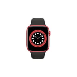 Apple Watch (Series 6) 2020 GPS 44mm - Αλουμίνιο Κόκκινο - Sport loop Μαύρο