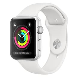 Apple Watch (Series 3) 2017 GPS 42mm - Αλουμίνιο Ασημί - Άσπρο