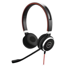 Jabra Evolve 40 Μειωτής θορύβου καλωδιωμένο Ακουστικά Μικρόφωνο - Μαύρο/Κόκκινο