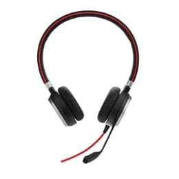 Jabra Evolve 40 Μειωτής θορύβου καλωδιωμένο Ακουστικά Μικρόφωνο - Μαύρο/Κόκκινο