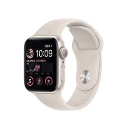 Apple Watch Series SE 2 (2022) GPS + Cellular 40 mm - Αλουμίνιο Ασημί - Sport band Starlight
