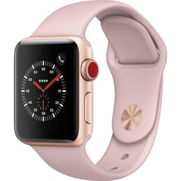 Apple Watch Series 3 (2017) GPS + Cellular 42 mm - Αλουμίνιο Χρυσό - Sport band Ροζ