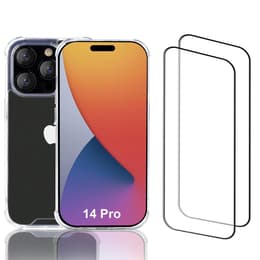 Προστατευτικό iPhone 14 Pro 2 οθόνης - Ανακυκλωμένο πλαστικό - Διαφανές
