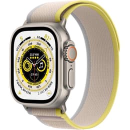 Apple Watch Ultra 2 (2023) GPS + Cellular 49 mm - Τιτάνιο Φυσικό τιτάνιο - Βρόχος μονοπατιών Κίτρινο