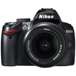Reflex D3000 - Μαύρο + Nikon Nikkor AF-S DX 18-55 mm f/3.5-5.6 G ED II + Nikkor AF-S DX 55-200 mm f/4-5.6 G ED f/3.5-5.6 + f/4-5.6