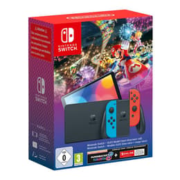 Switch OLED 64GB - Μαύρο - Περιορισμένη έκδοση Switch OLED Mario Kart 8 Deluxe + Mario Kart 8 Deluxe