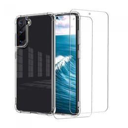 Προστατευτικό Galaxy S21 5G 2 οθόνης - Σιλικόνη - Διαφανές