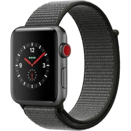 Apple Watch (Series 3) 2017 GPS 42mm - Κεραμικό Space Gray - Υφασμένο νάιλον Μαύρο
