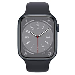 Apple Watch (Series 8) 2020 GPS + Cellular 45mm - Αλουμίνιο Midnight - Sport band