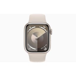 Apple Watch Series 9 (2023) GPS + Cellular 41 mm - Αλουμίνιο Starlight - Sport band Starlight
