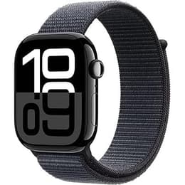 Apple Watch Series 10 (2024) GPS 42 mm - Αλουμίνιο Jet Black - Βρόχος μονοπατιών Μαύρο