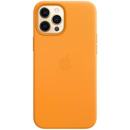 Apple Προστατευτικό iPhone 12 Pro Max - Magsafe - Δέρμα Κίτρινο