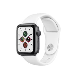 Apple Watch (Series 5) 2019 GPS + Cellular 44mm - Αλουμίνιο Space Gray - Αθλητικό λουράκι Άσπρο