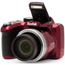 Bridge PixPro AZ401 - Κόκκινο + Kodak PixPro Aspheric HD Zoom Lens 40x Wide 24-960mm f/3-6.8 f/3-6.8