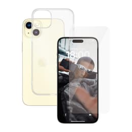 Θήκη 360 iPhone 15 Plus και προστατευτική οθόνη - TPU - Διαφανές