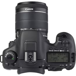 Reflex - Canon EOS 7D Μαύρο + Μαύρο Canon EF-S 18-55mm 3.5-5.6 IS