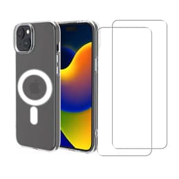 Προστατευτικό iPhone 15 Plus 2 οθόνης - TPU - Διαφανές