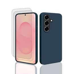 Προστατευτικό Galaxy S25 2 οθόνης - Σιλικόνη - Μπλε