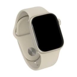Apple Watch Series 8 (2022) GPS 45 mm - Αλουμίνιο Starlight - Sport band Άσπρο