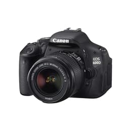 Κάμερα Reflex Canon EOS 600D - Μαύρο + Φωτογραφικός φακός Canon Zoom Lens EF-S 18-55 mm f/3.5-5.6 IS II