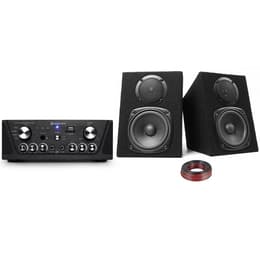 Gefroy Amplificateur Skytronic karaoké noir USB/SD/FM 160W + Enceintes Fenton DJ compactes 2x100W Ηχεία - Μαύρο