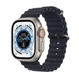 Apple Watch Ultra (2022) GPS + Cellular 49 mm - Τιτάνιο Φυσικό τιτάνιο - Μπάντα ωκεανού Μαύρο