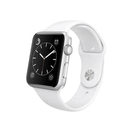 Apple Watch (Series 1) 2016 GPS 42mm - Αλουμίνιο Ασημί - Αθλητισμός Άσπρο