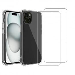Προστατευτικό iPhone 15 2 οθόνης - TPU - Διαφανές