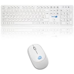 Simpletek Πληκτρολόγιο QWERTY Αγγλικά Ασύρματο M&K INGLESE UK Kit Mouse and Keyboard