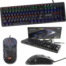 Cortek Πληκτρολόγιο QWERTY Ιταλικά Πληκτρολόγιο με φωτιζόμενα πλήκτρα Honeycomb 3325 Kit Mouse and Keyboard