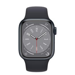 Apple Watch (Series 8) 2022 GPS 41mm - Αλουμίνιο Μαύρο - Sport band Μαύρο