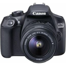Κάμερα Reflex Canon EOS 1300D - Μαύρο + Φωτογραφικός φακός Canon Zoom Lens EF-S 18-55mm f/3.5-5.6