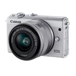 Υβριδική EOS M100 - Άσπρο + Canon Canon EF-M 15-45 mm f/3.5-6.3 IS STM f/3.5-6.3 IS STM