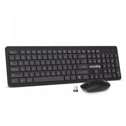 Victsing Πληκτρολόγιο QWERTY Αγγλικά (UK) Ασύρματο pc176